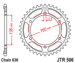 Зірка задня JT Sprockets JTR506.40