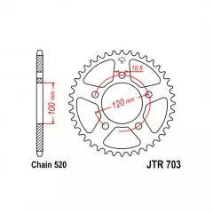 Зірка задня JT Sprockets JTR703.44