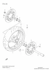 Axle, front gsx-r100 (54711-41G00-000)