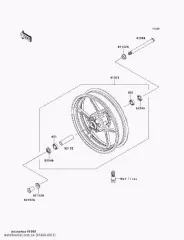 Вісь,FR ZX1000-C1H (410680011)