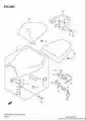 Box, seat tail gsx13 (45550-24F10-YAY)