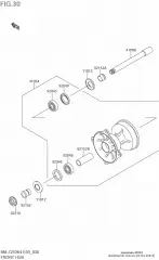 Drum assy, rr brake (K4103-40018-000)