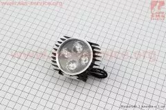 Фара додаткова світлодіодна 4 LED з кріпленням компакт чорна (Китай)