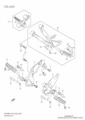 Footrest,pillion sv6 (43600-17G20-000)