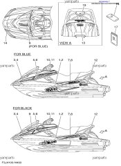 Наклейка левая (F3J-U417H-20-00)
