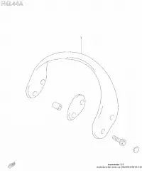 Handle set pillion r (46200-02810-1UH)