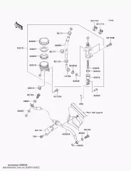 Шланг-гальма,RR,519MM KLE650CBF (430950602)