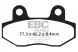 Колодки гальмівні дискові EBC FA086/2HH посилені