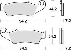 Колодки гальмівні дискові LUCAS MCB669RSI