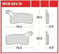 Колодки гальмівні дискові LUCAS MCB824SI