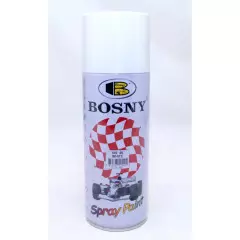 Фарба BOSNY акрилова №40 біла глянцева, аерозоль 400мл, Білий