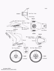 MARK,SIDE COWL.,LH,KAWAS ZX100 (560540895)