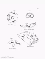 MARK,SIDE COWLING,NINJA ZX1400 (560540949)