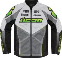 Мотокуртка Icon Hooligan Ultrabolt, Чорний/Сірий/Помаранчевий, M