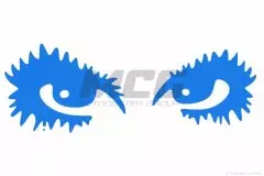 Наклейка декор EYES (18х6) синя (HQ5)