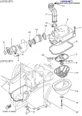 Патрубок Карбюратора (Лев.) :: JOINT, CARBURETOR 1 (3FA-13586-00-00)
