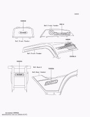 PATTERN,FR FENDER,RH KLF250-A2 (560660297)