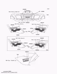 PATTERN,FUEL TANK COVER, KVF70 (560660302)