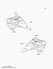 PATTERN,SHROUD,UPP,RH KX250-M2 (560660385)