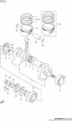 Piston set,os 0.5 (12100-14D01-050)
