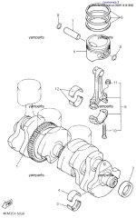 Вкладыш коренной нижний (4KM-11416-10-00)