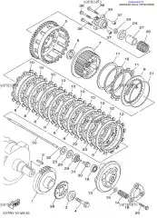 Диск фрикционный 2 (1PK-16331-00-00)