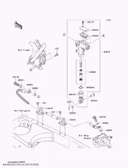Тяга-в сборі-гальма KSF450B8F (430100006)