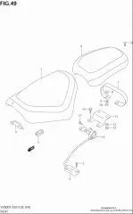 Seat, pillion vz800/ (45300-48E10-H1N)