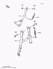 Пружина,центрального STAND ZX750-F1 (921441098)
