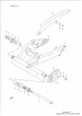 Swingingarm assy,rea (61000-17E00-000)
