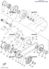 Тарелка Ведомого Шкива Вариатора, Подвижная :: SECONDARY SLIDING SHEAVE (3FA-17670-00-00)