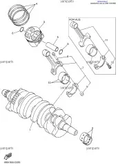 Вкладыши Коренные, 1 :: PLANE BEARING, CRANKSHAFT 1 (5EB-11416-30-00)