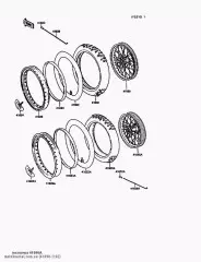 Рульове колесо-SUB в сборі,RR KX125-K3 (410901102)