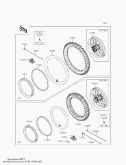 Рульове колесо,FR,1.60X21,AL NIPP KX250 (410910004WC)