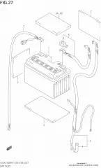 Wire, starter motor (33810-24F00-000)
