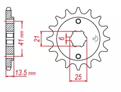 Зірка передня GROSSKOPF 293.15G
