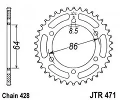 Зірка задня JT Sprockets JTR471.45