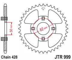 Зірка задня JT Sprockets JTR999.42