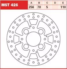 Диск гальмівний LUCAS MST426