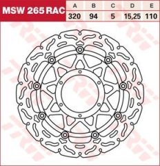 Диск гальмівний LUCAS MSW265RAC