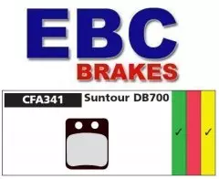 Колодки гальмівні дискові EBC CFA341HH