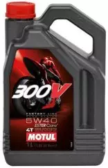 Олива моторна Motul 300V 4T FACTORY LINE SAE ROAD RACING синтетична 5W-40 4л