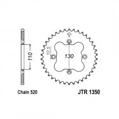 Зірка задня JT Sprockets JTR1350.39
