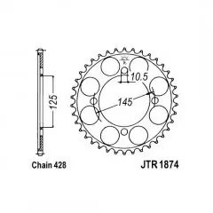 Зірка задня JT Sprockets JTR1874.59