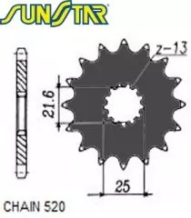 Зірка передня Sunstar SS 32515