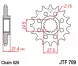Зірка передня JT Sprockets JTF709.16