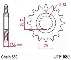 Зірка передня JT Sprockets JTF580.15