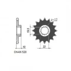 Зірка передня Sunstar SS 32313