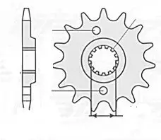 Зірка задня CHT 808.50EC
