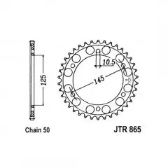 Зірка задня JT Sprockets JTR865.46